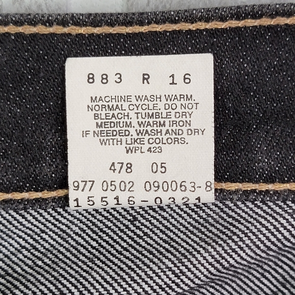 Levi's 515 Boot Cut Lower Rise Vintage Y2K Flaired Black Denim Jeans Size 6 Mis - Picture 5 of 16